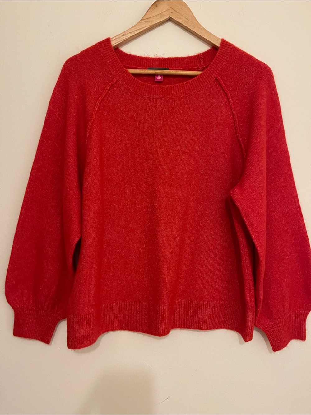 Vince Camuto Cozy Red Crewneck Sweater Size M for Women